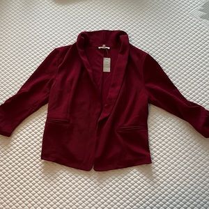 NWT Burgundy blazer